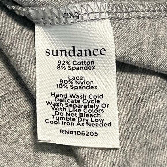 Sundance Elan Turtleneck Top Lace Bottom Heather Gray Sz XS - Picture 6 of 6